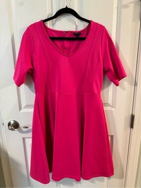 torrid Hot Pink Fit & Flare Mini Dress